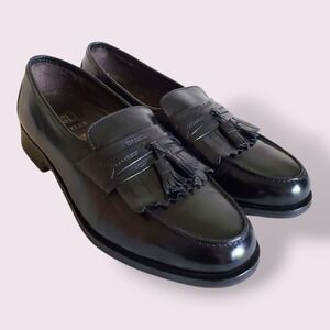 Nunn Bush Dress Flex Black Leather Tassel‎ Loafers Men's Shoes Size 8.5M
